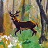 Birch Trees and Bucks